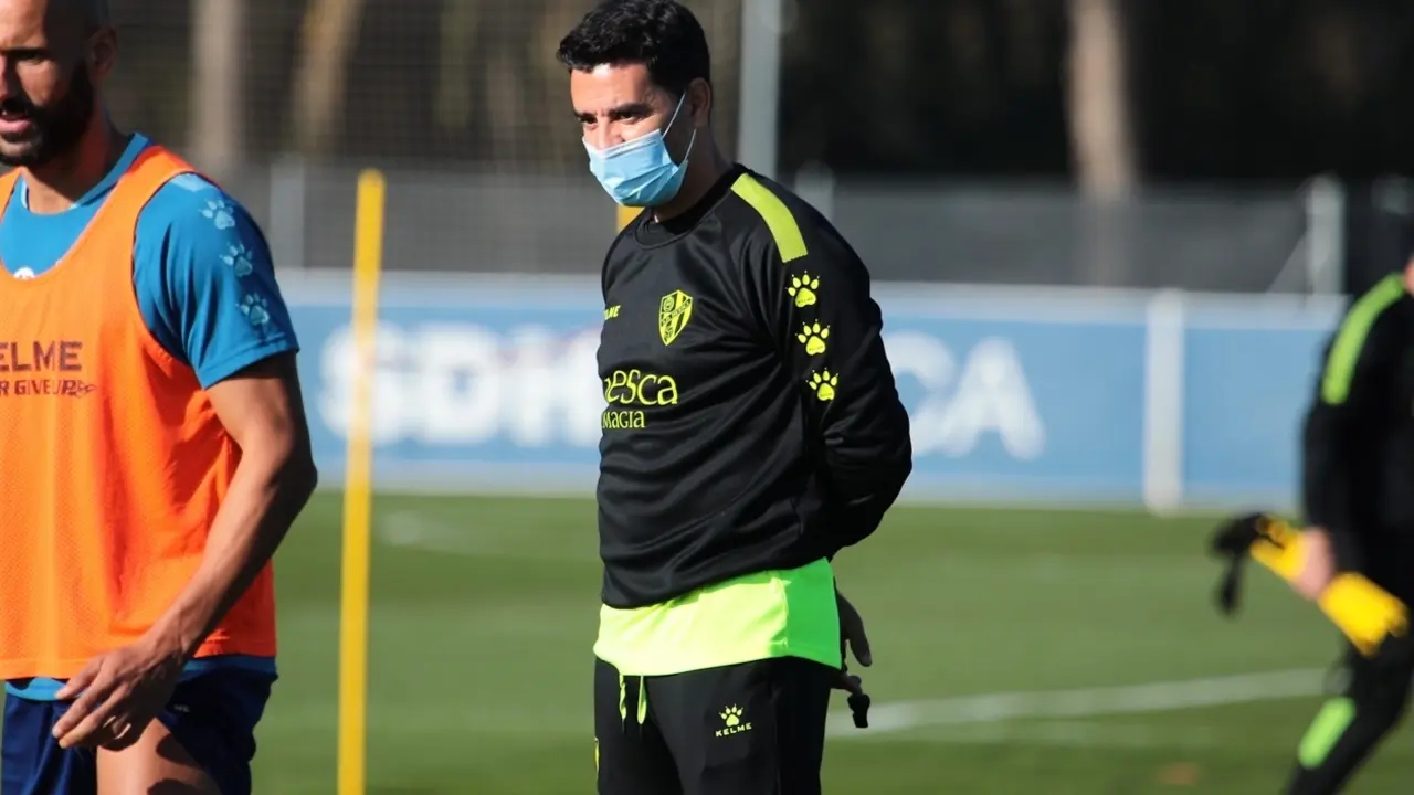 M&iacute;chel durante un entrenamiento. | Foto: SD Huesca