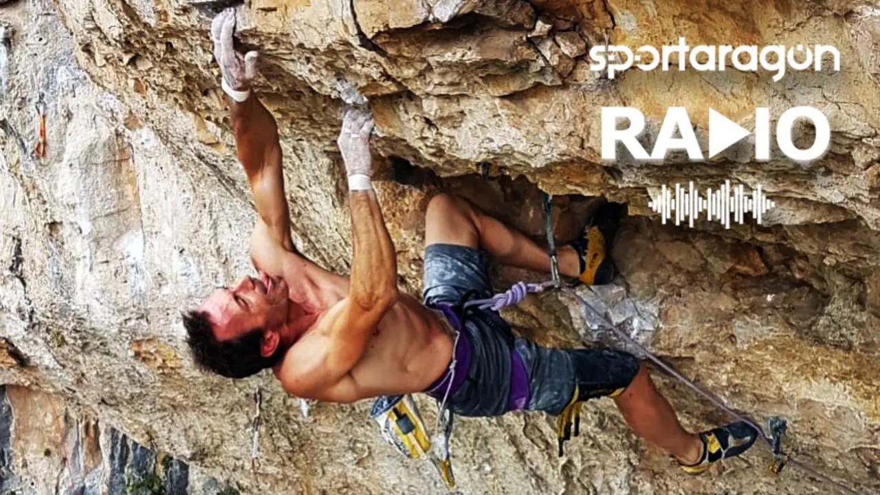 Carlos Logro&ntilde;o en plena escalada | Foto: Facebook