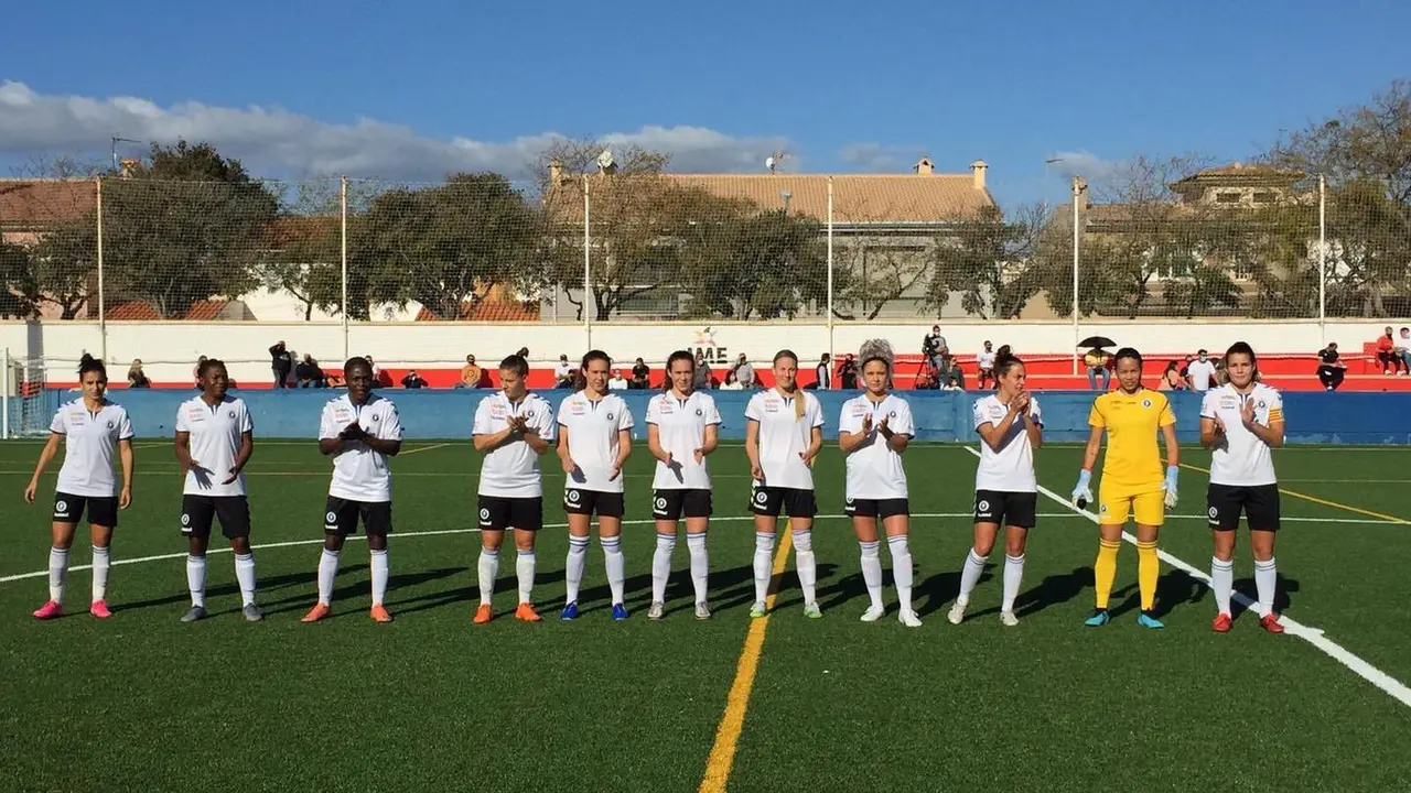 El Zaragoza CFF suma la segunda victoria de la temporada ante el CD Collerense. Foto: Zaragoza CFF