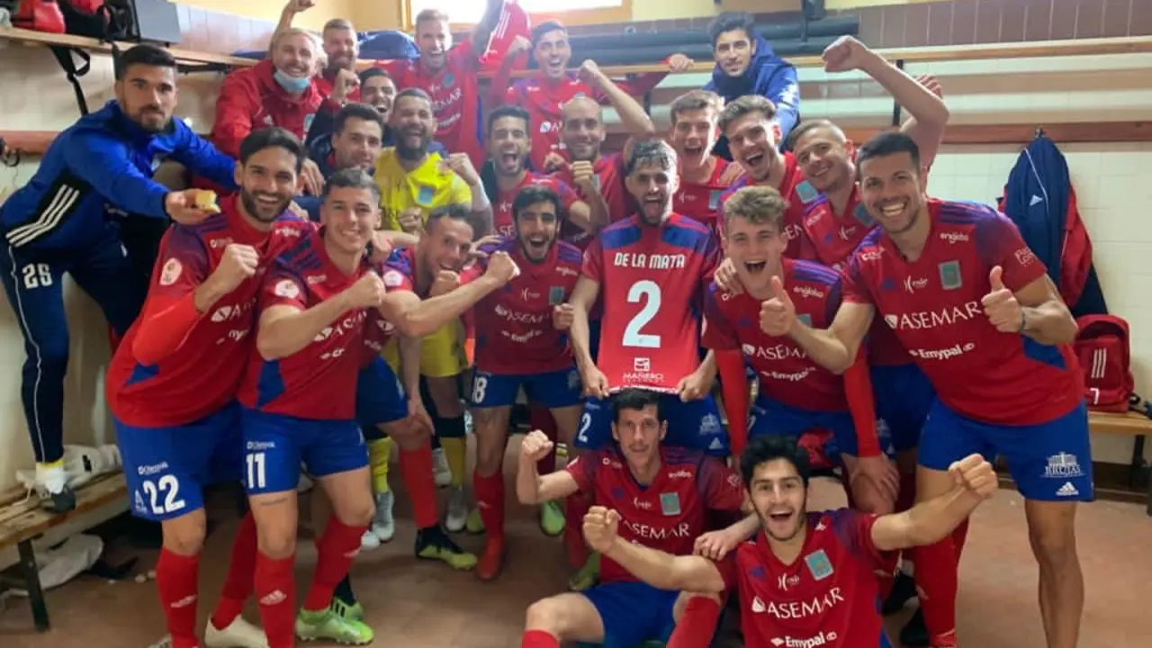 Celebraci&oacute;n del Tarazona tras ganar al Haro | Foto: Twitter