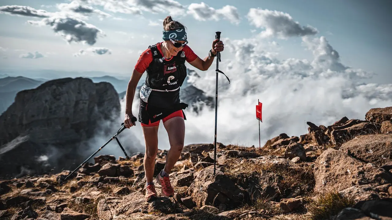 Silvia Trigueros, en la imagen, ganadora de la prueba de 5k de la Canfranc-Canfranc 2020. Foto: Jos&eacute; Miguel Mu&ntilde;oz