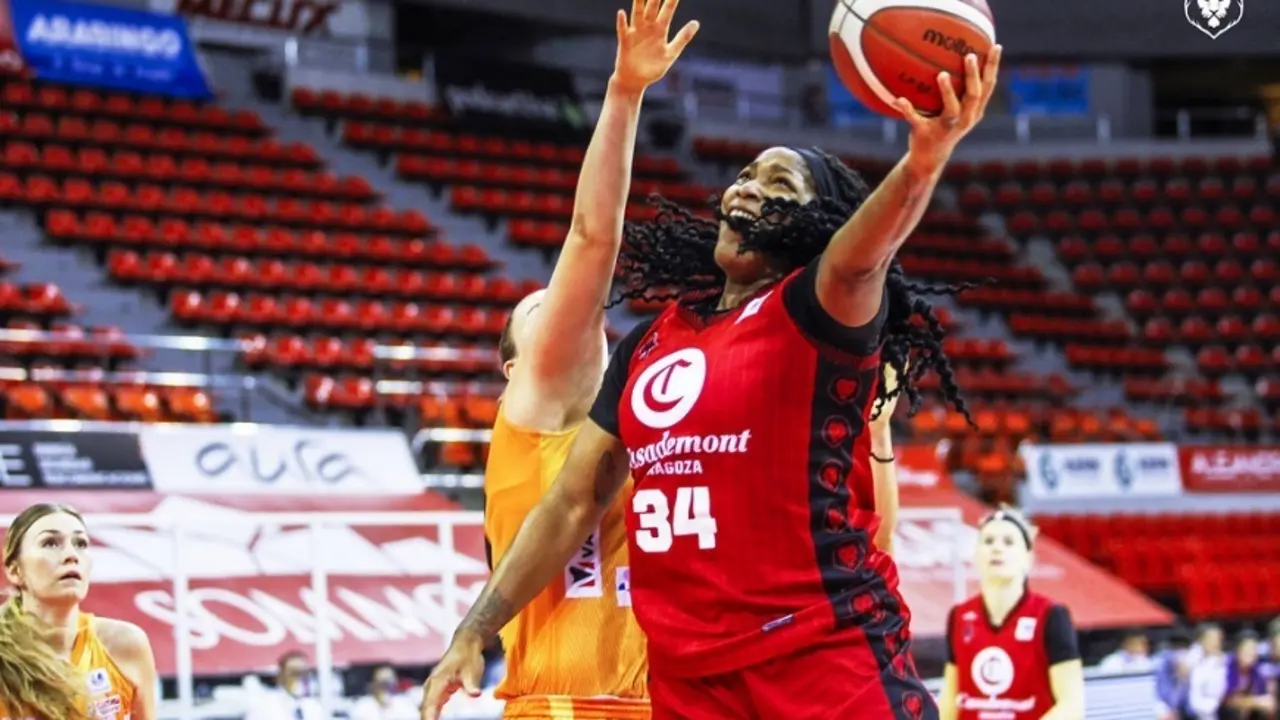 Keisha Gatling, la aut&eacute;ntica estrella de esta temporada. Foto: Esther Casas/Casademont Zaragoza