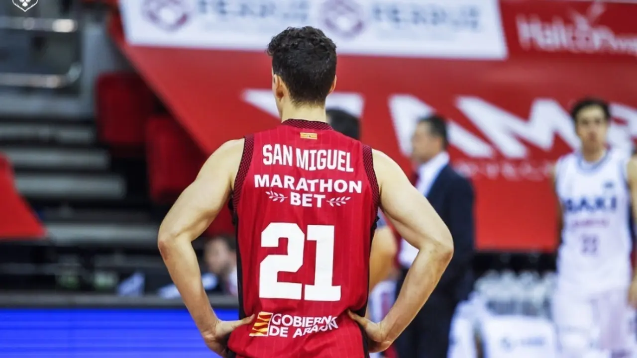 Rodrigo San Miguel, en un partido ante el Manresa | Foto: Esther Casas/Casademont Zaragoza