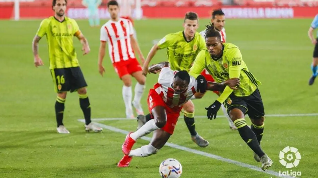 El Almer&iacute;a se impuso al Real Zaragoza en la primera vuelta. Foto: LFP