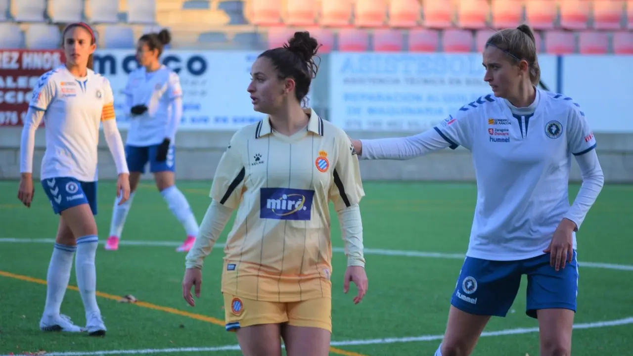 El Zaragoza CFF goleo por 3-0 al RCD Espanyol B en el Enrique Porta. Foto: Zaragoza CFF