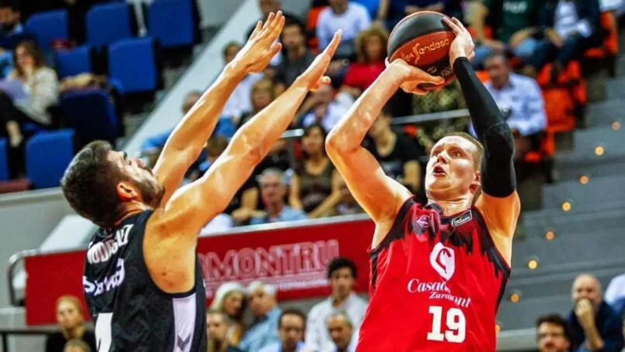 Benzing, en el duelo ante Bilbao de la temporada pasada. Foto: Esther Casas/Casademont Zaragoza