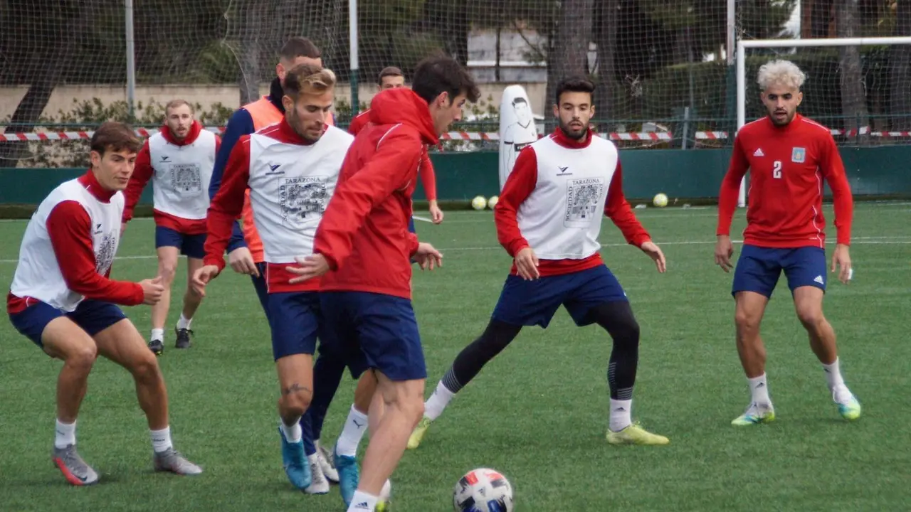 El equipo de David Navarro en un entrenamiento. | Foto: SD Tarazona