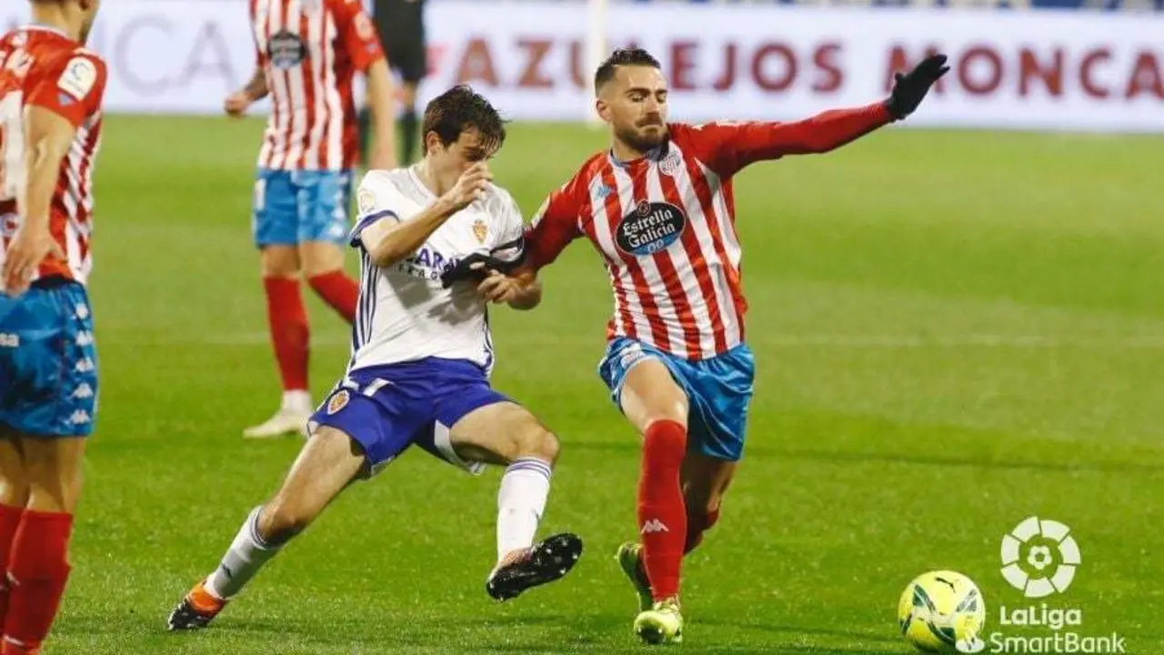 Francho en el encuentro contra el Lugo. | Foto: LaLiga