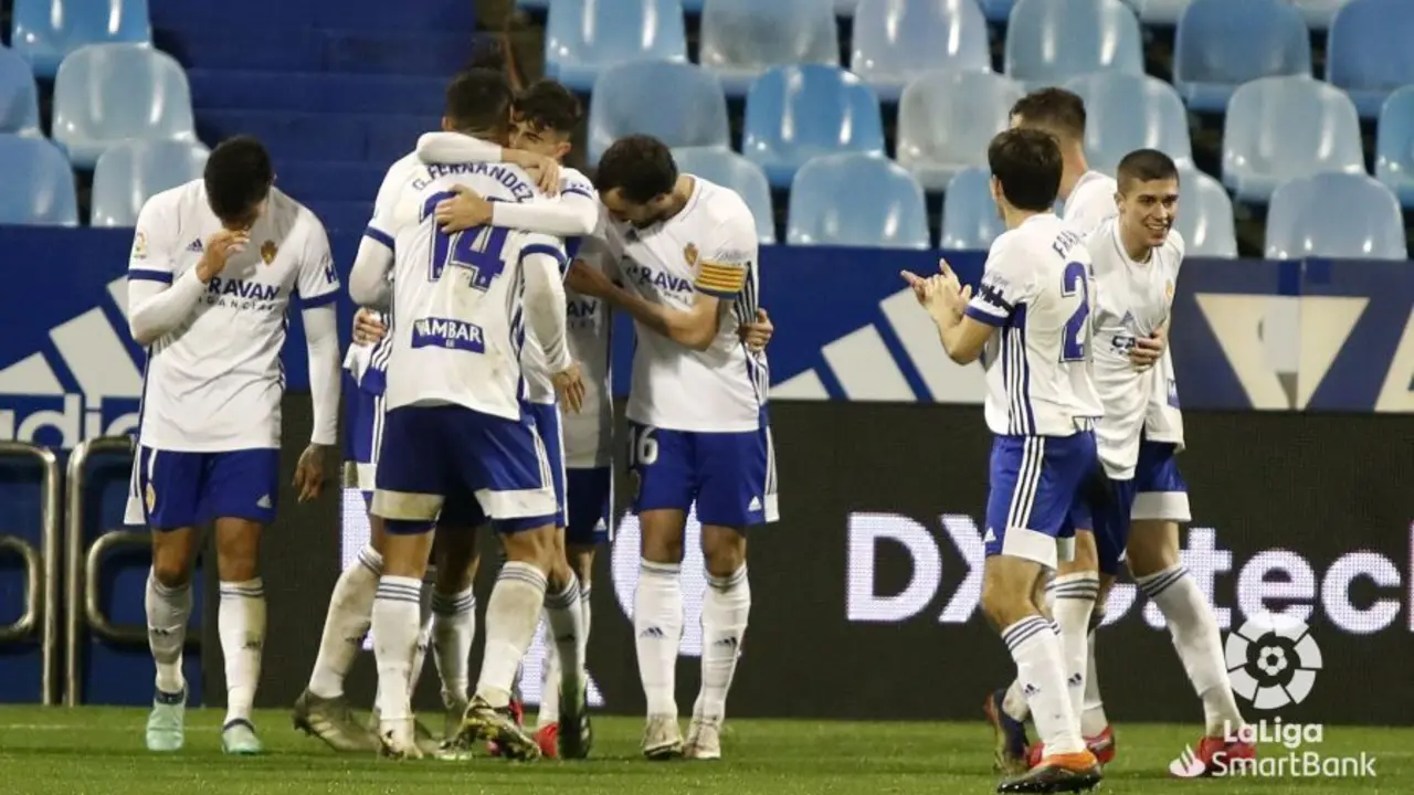 El Real Zaragoza venci&oacute; al Lugo en la primera vuelta. Foto: LFP