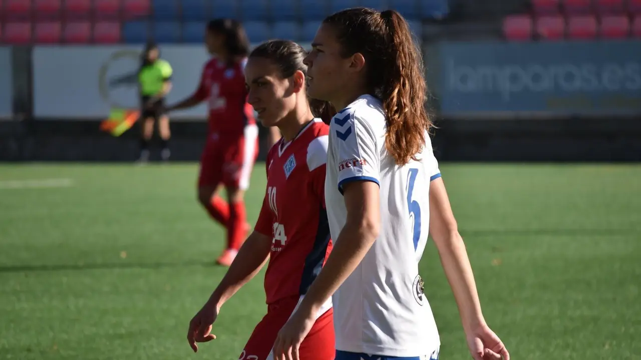 Nora S&aacute;nchez en el &uacute;ltimo partido del 2020 en el Enrique Porta. Foto: Zaragoza CFF