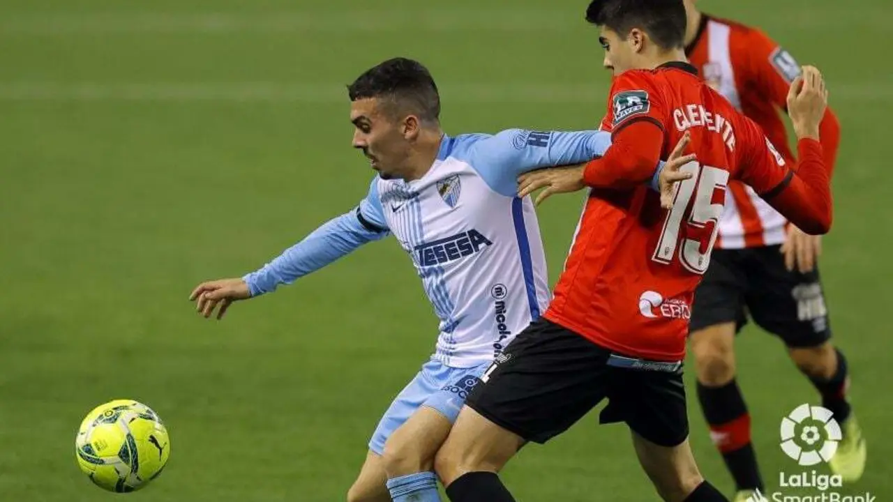 Joaqu&iacute;n Mu&ntilde;oz en el partido contra el Logro&ntilde;&eacute;z. | Foto: LaLiga