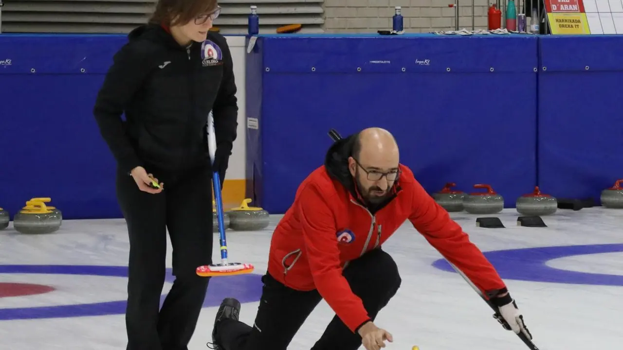Carmen P&eacute;rez y Lucas Munuera en el Campeonato de Espa&ntilde;a. | Foto: CH Jaca