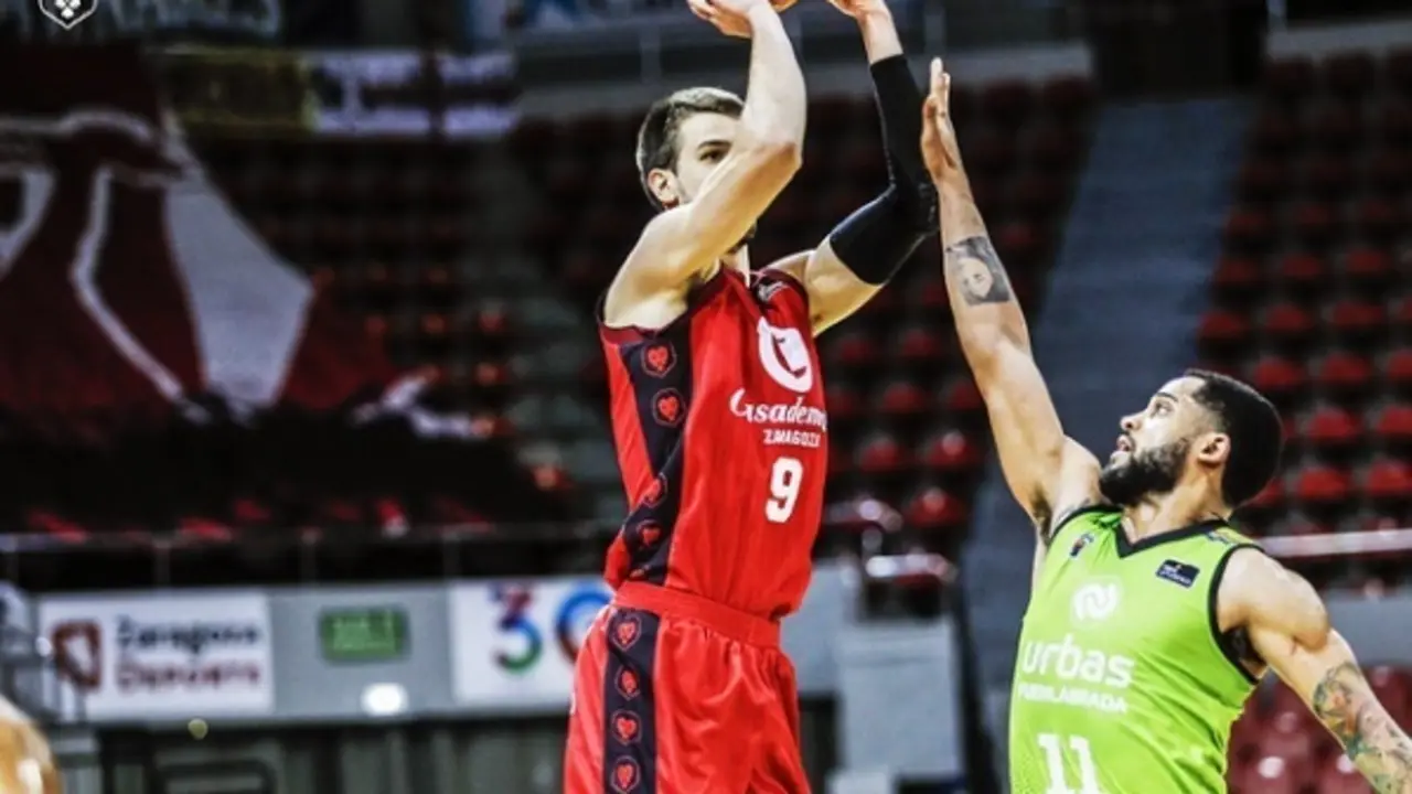 Brussino, en el partido ante el Fuenlabrada. Foto: Esther Casas/Casademont Zaragoza