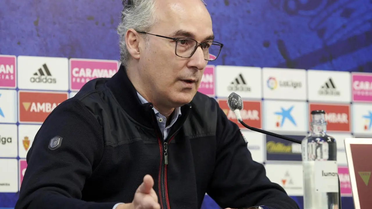 Torrecilla en la rueda de prensa. | Foto: Real Zaragoza