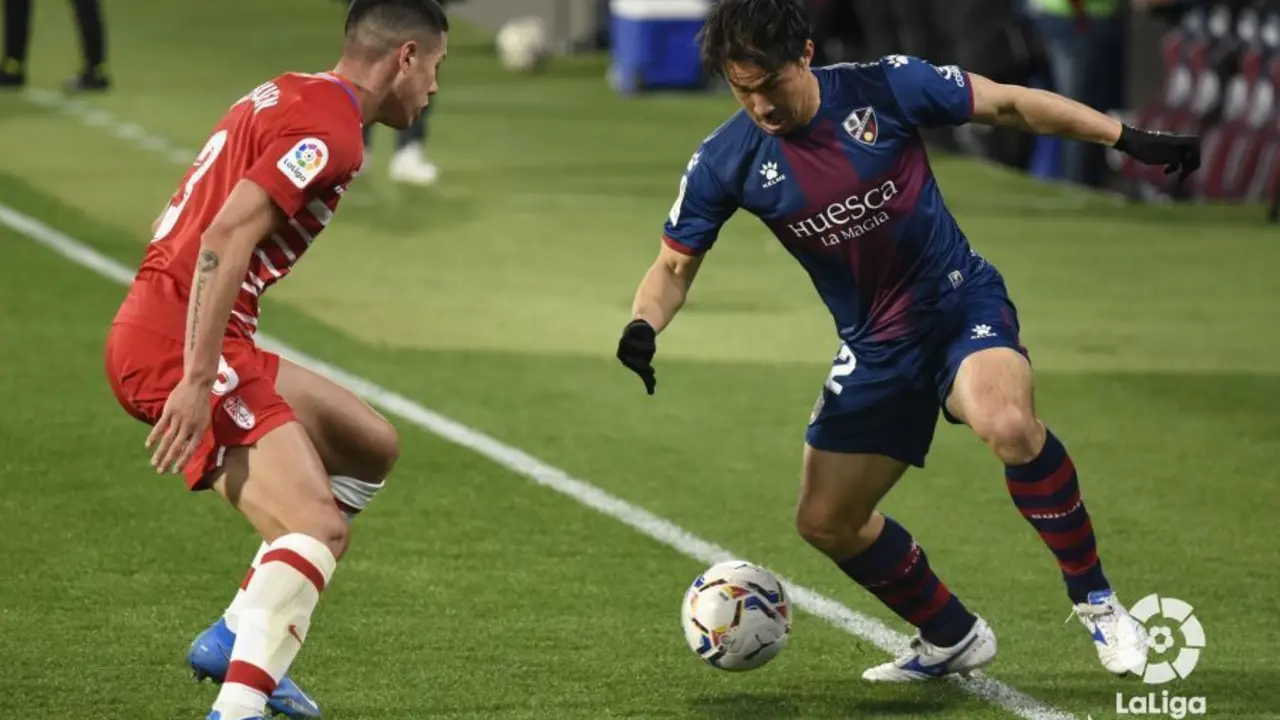Okazaki, en la imagen, ante el Granada. | Foto: LaLiga