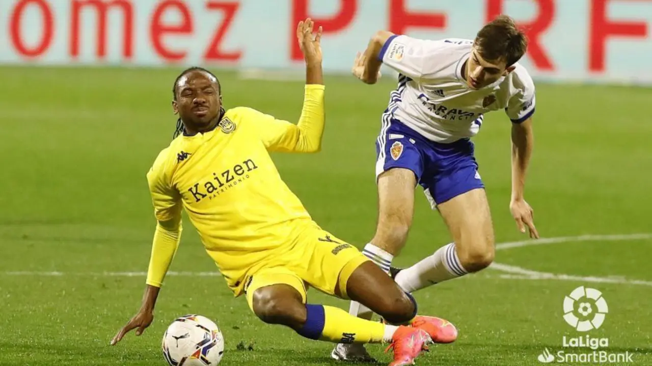 Francho ante el Alcorc&oacute;n. Foto: LFP