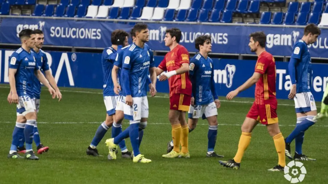 Dura derrota del Real Zaragoza en Oviedo. | Foto: LaLiga