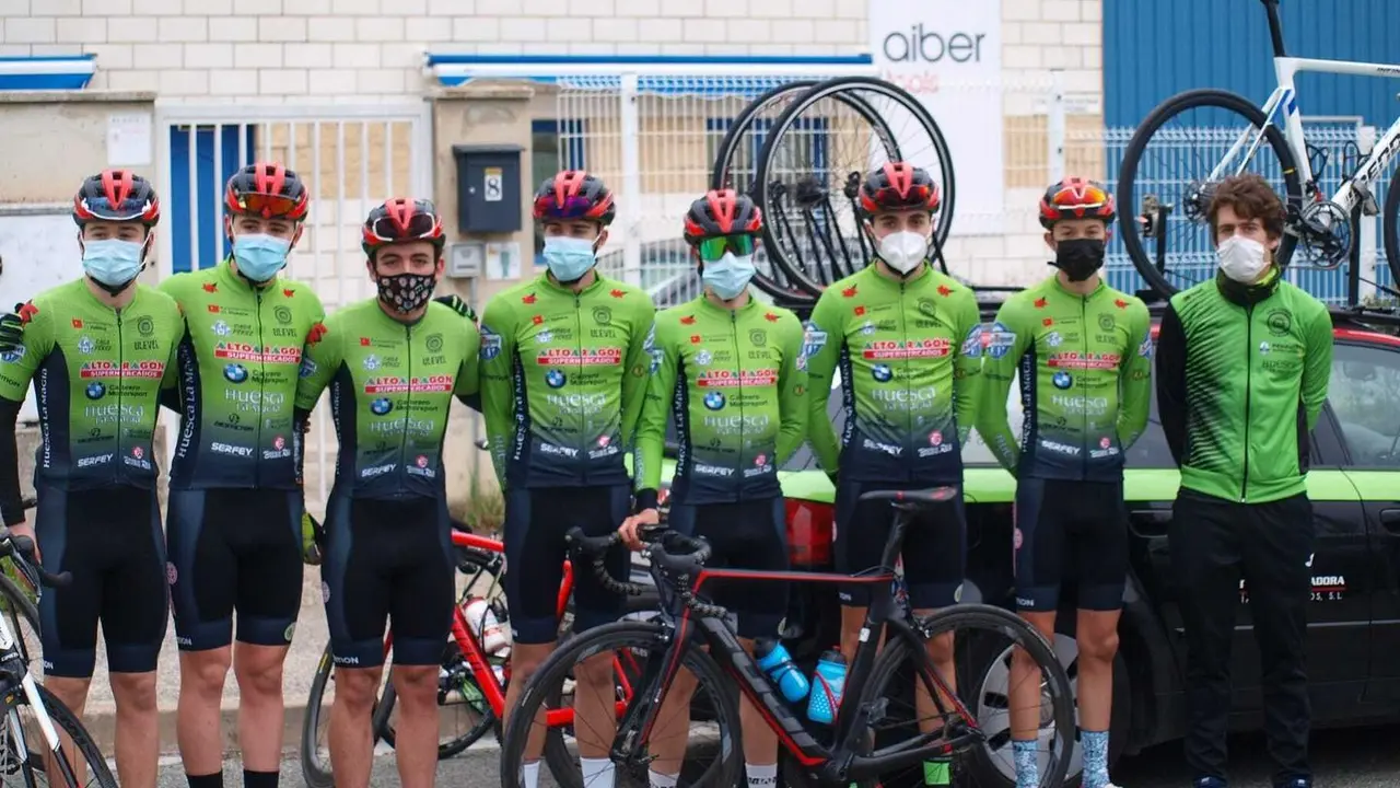 Equi&ograve; junior de Huesca La Magia que el pasado domingo particip&oacute; en una prueba sobre carreteras navarras. Foto: Cedida