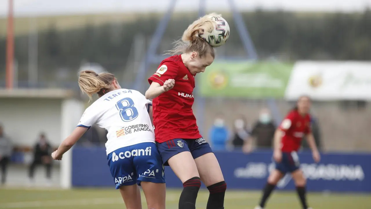 Teresa Rey en una jugada en Tajonar. Foto: CA Osasuna