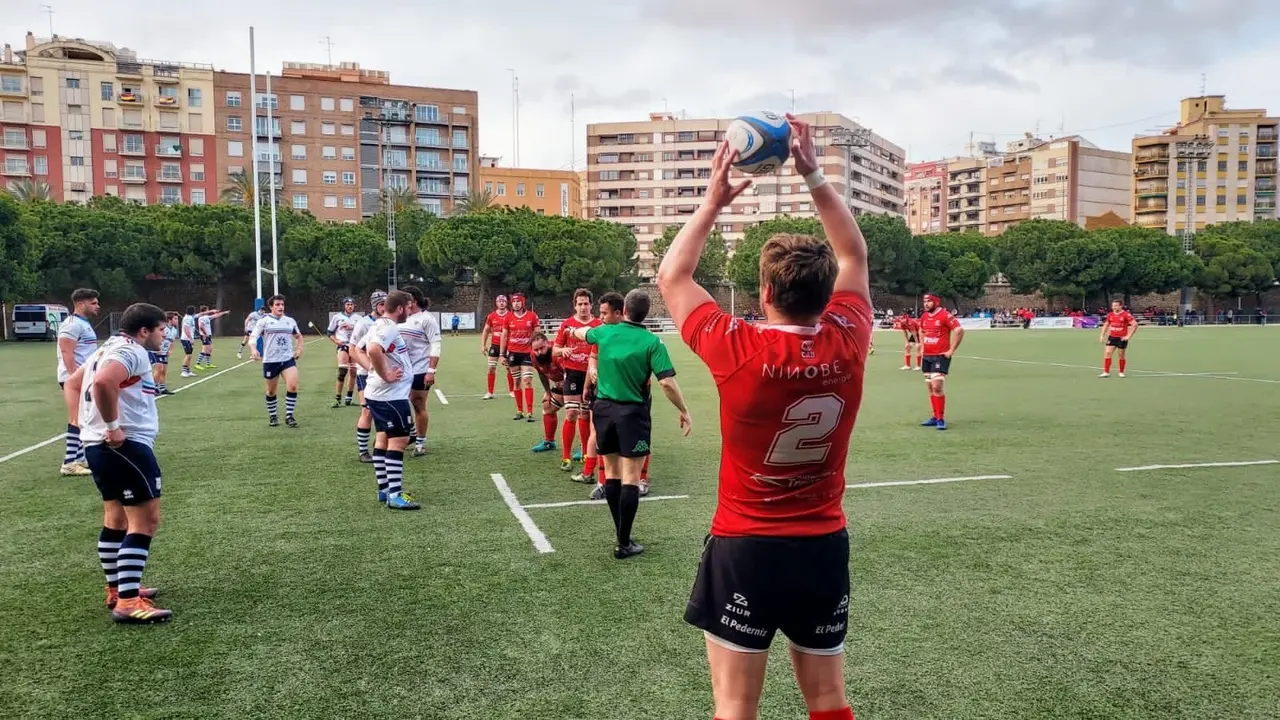 Imagen del partido. Foto: CAU Rugby Valencia