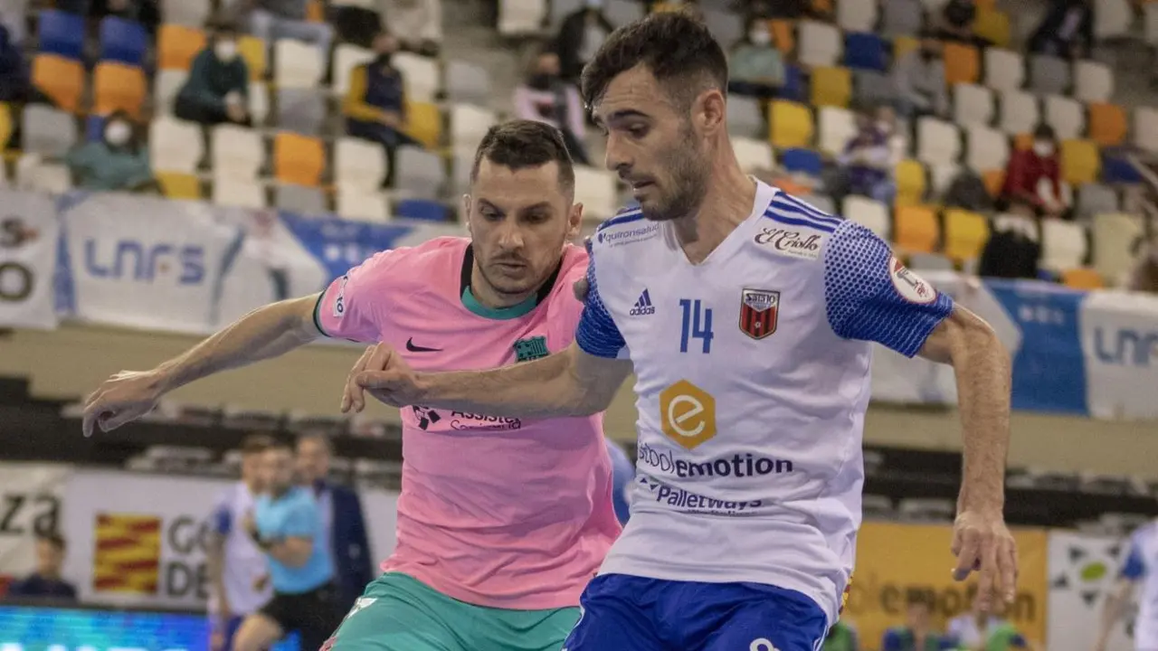 Eloy Rojas, en el partido ante el Barcelona. Foto: Pedro Luis Serrano