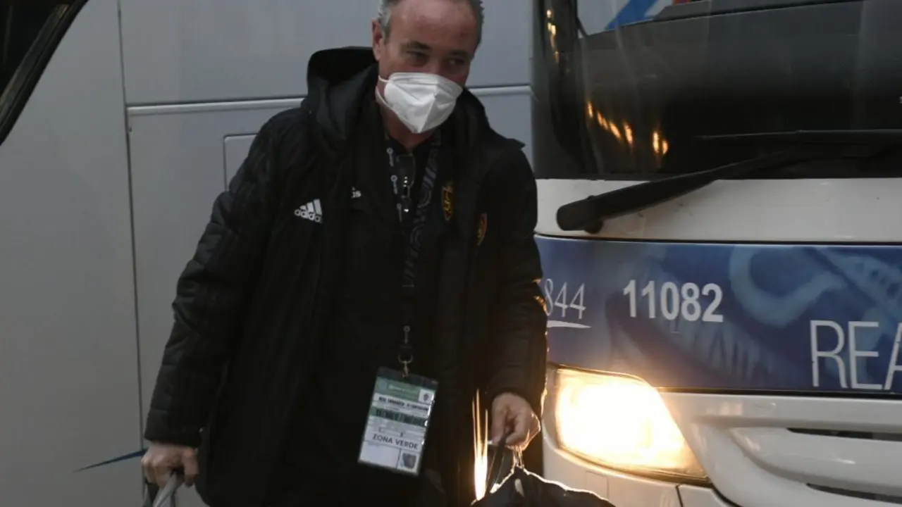 Juan Ignacio Mart&iacute;nez a su llegada a La Romareda | Real Zaragoza