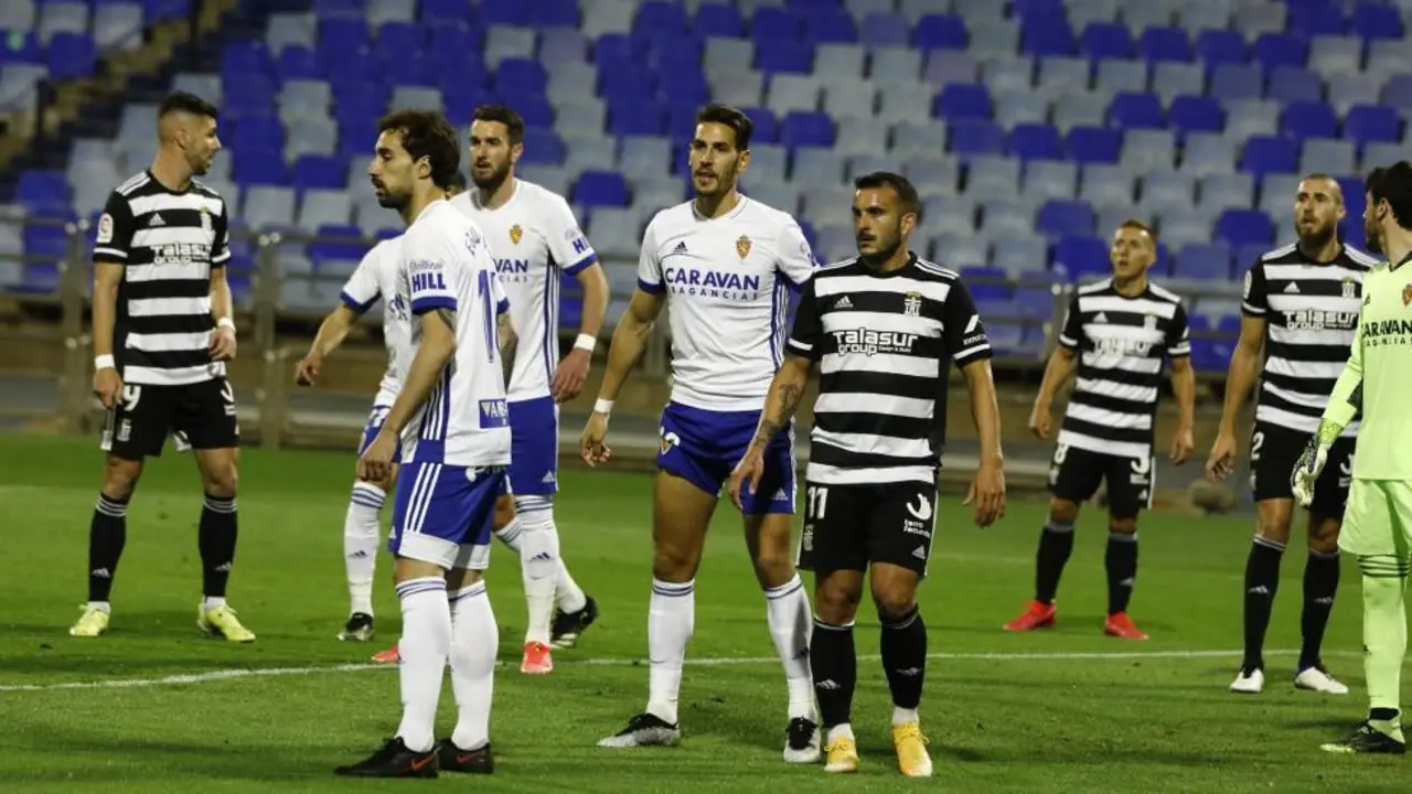 Despu&eacute;s de Fuenlabrada, Almer&iacute;a, Girona y Sporting con los compromisos del Real Zaragoza. Fotograf&iacute;a: Heraldo de Arag&oacute;n