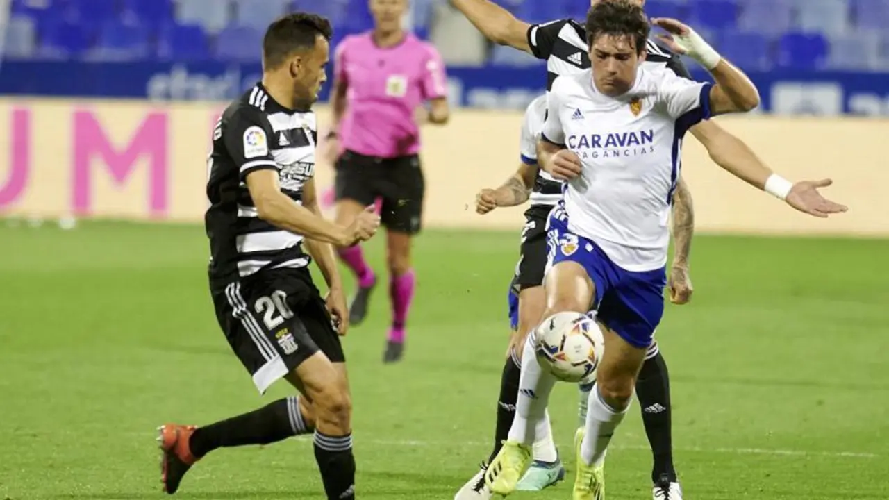 Iv&aacute;n Az&oacute;n jug&oacute; la 28 minutos ante el FC Cartagena. Foto: Real Zaragoza