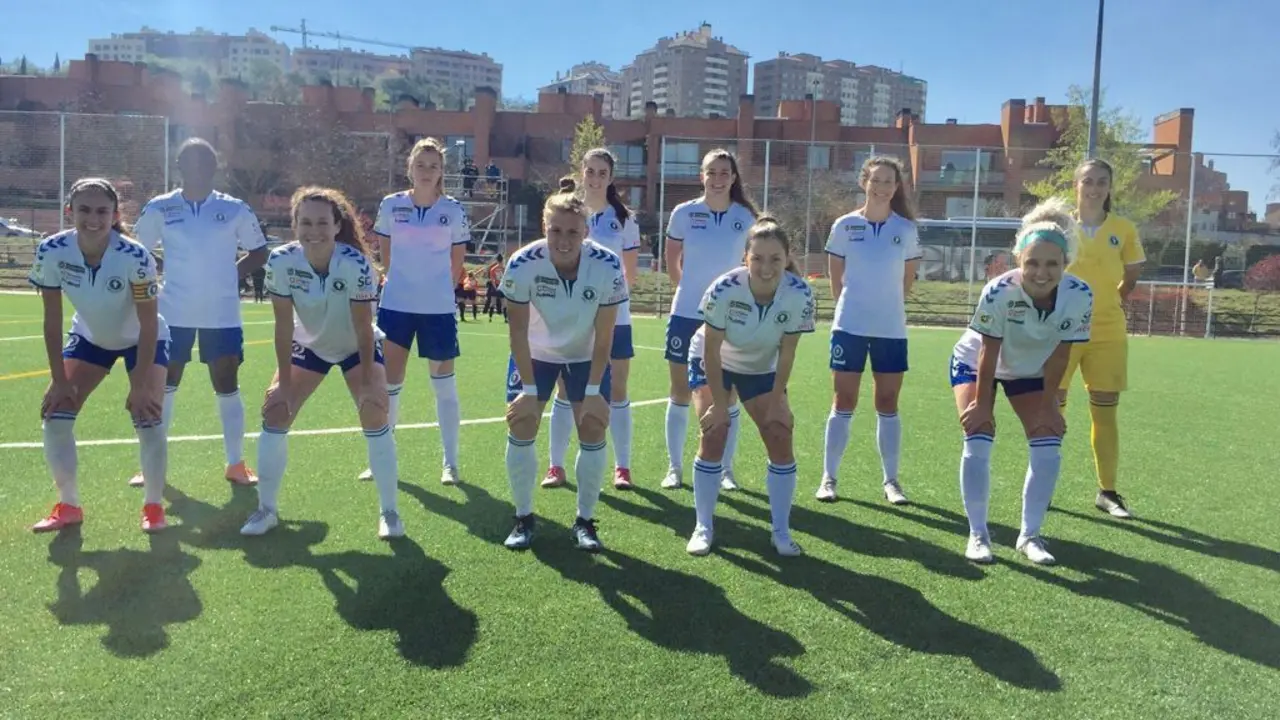 Once titular del Zaragoza CFF en Valladolid. Foto: Zaragoza CFF
