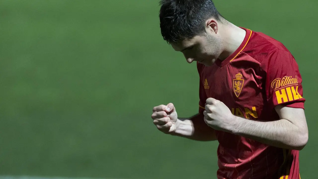 Tejero celebra su gol de penalti. Foto: LFP