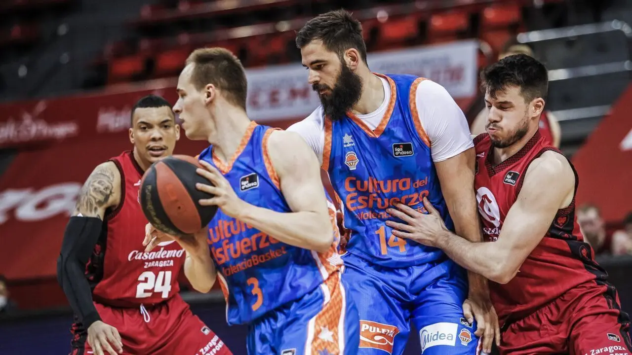 Casademont Zaragoza cay&oacute; derrotado ante Valencia Basket. |FUENTE: ACB.COM