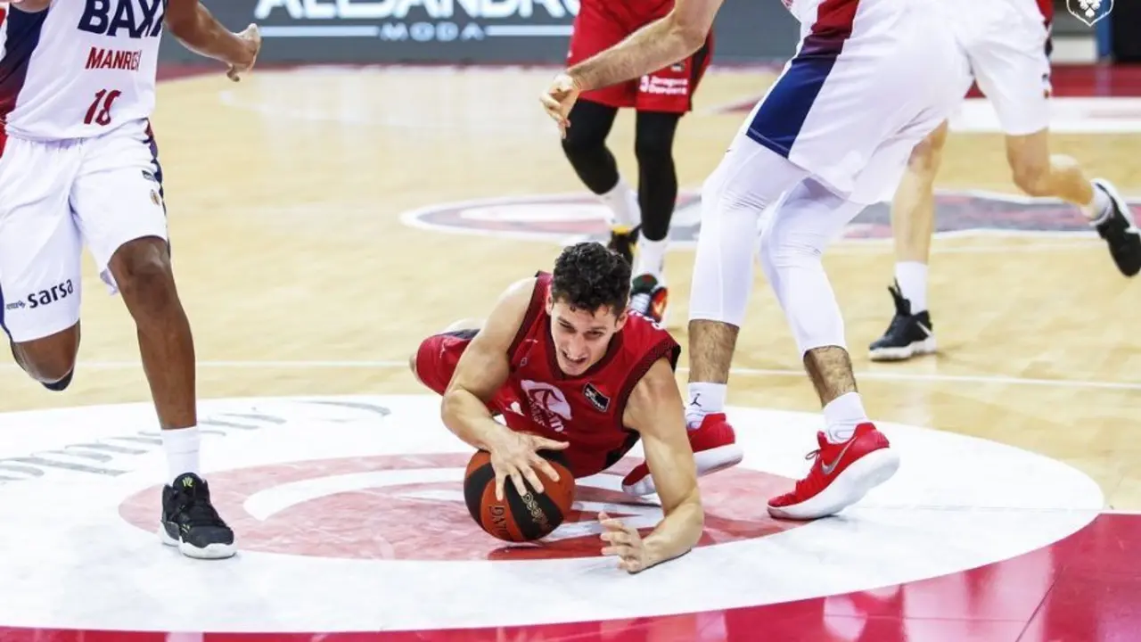 San Miguel, en el partido de la primera vuelta. Foto: Esther Casas/Casademont Zaragoza