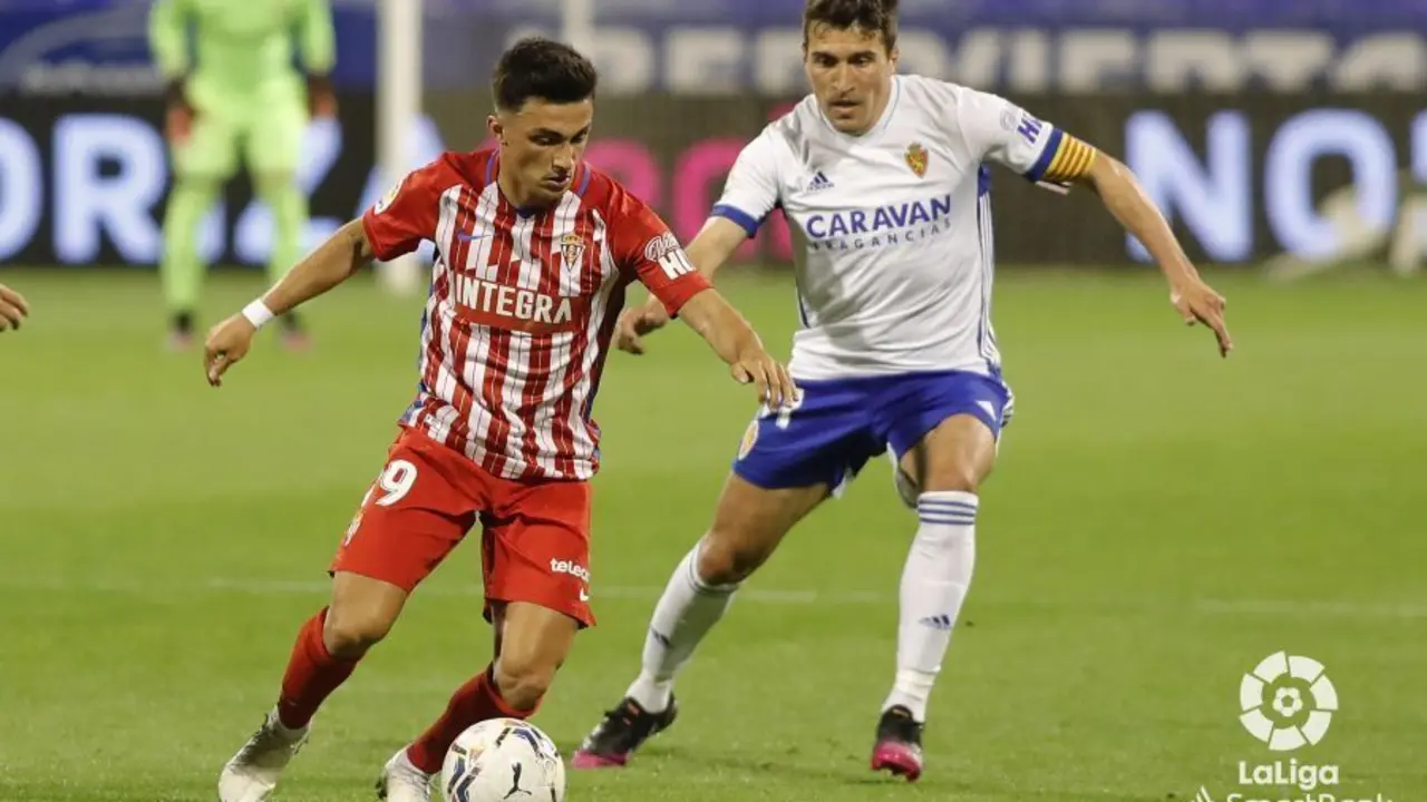 Zapater ha sido titular ante el Sporting. Foto: LFP