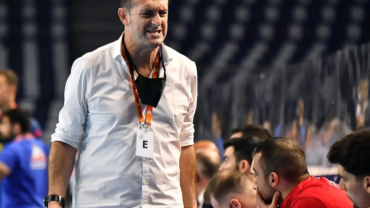 Expresivo Nolasco en el partido de Copa del Rey disputado en Madrid contra Le&oacute;n. Foto: Rfebm/J. L. Recio