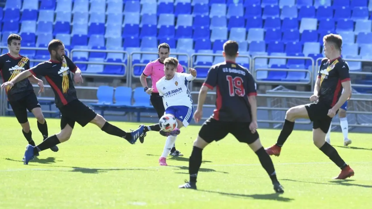 El Deportivo Arag&oacute;n ha empatado a cero ante el Barbastro en La Romareda. Foto: Real Zaragoza