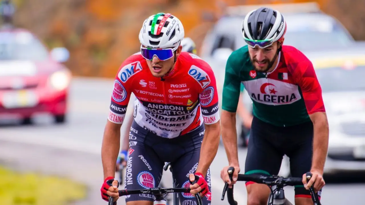 Mart&iacute; Vigo, en pleno esfuerzo en el Tour de Rwanda. Foto: Cedida