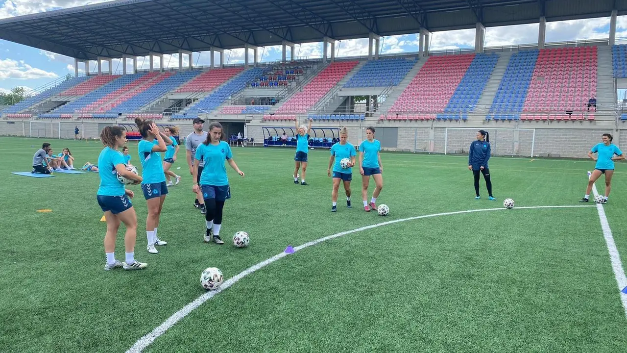 Entrenamiento del Zaragoza CFF. Foto: @ZaragozaCFF
