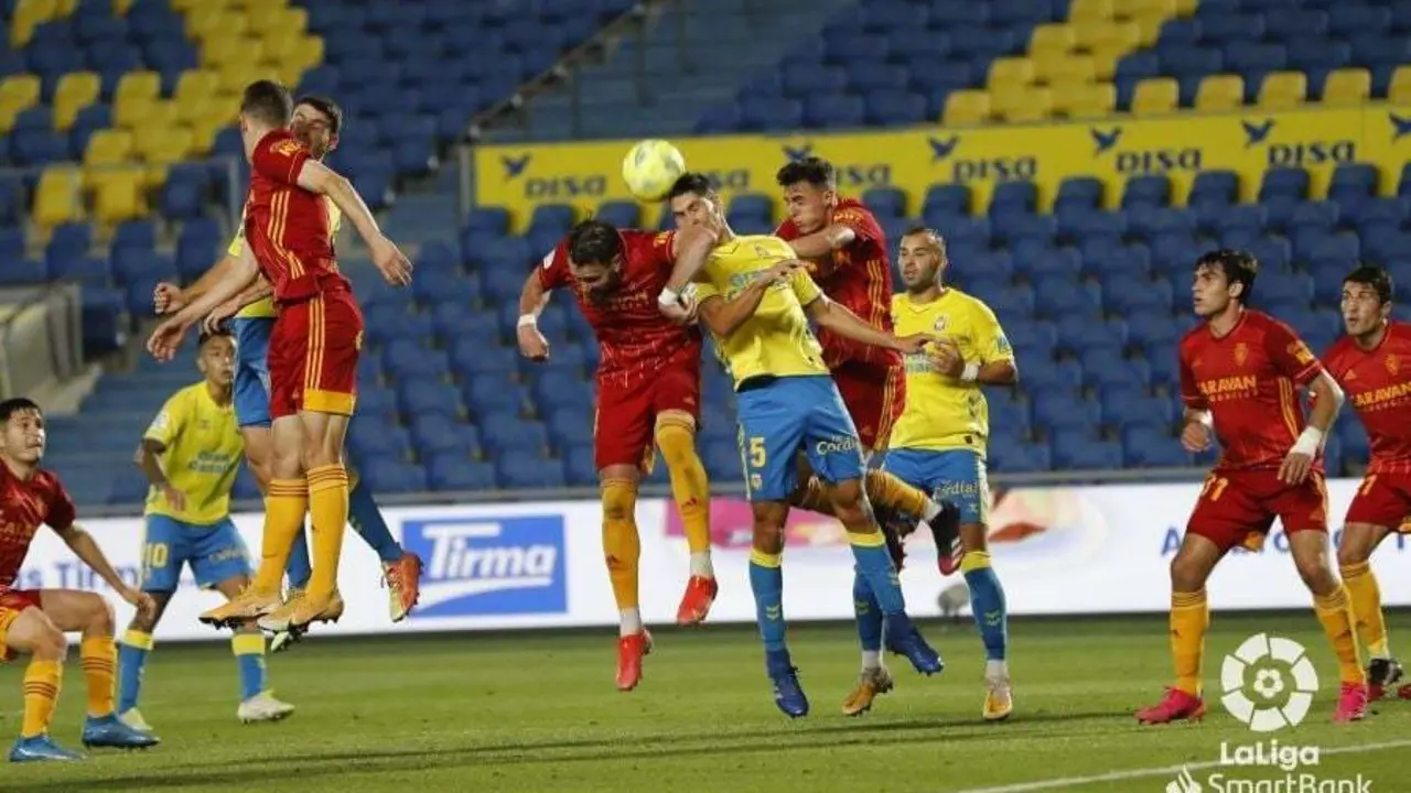 El Real Zaragoza vence a Las Palmas. Foto: LFP