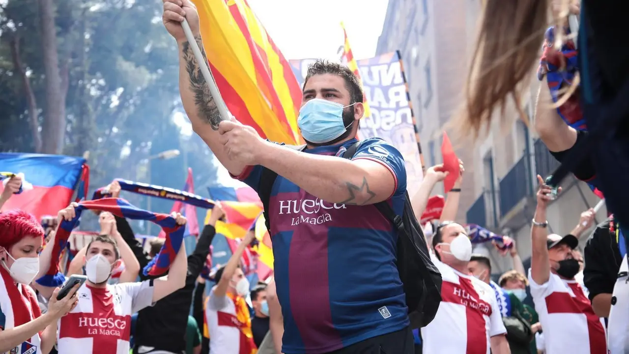 La afici&oacute;n altoaragonesa viajar&aacute; hasta Miranda de Ebro | Foto: SD Huesca