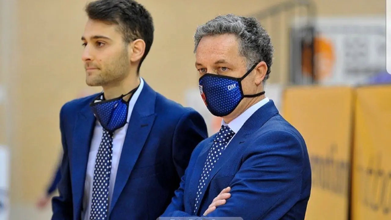 David Mar&iacute;n, junto a su segundo, Jorge Palos. Foto: F&uacute;tbol Emotion Zaragoza