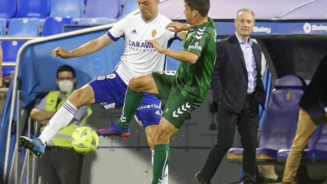Vuckic jug&oacute; sus &uacute;ltimos minutos con el Real Zaragoza en la victoria ante el CD Castell&oacute;n. Foto: Tino Gil / Real Zaragoza