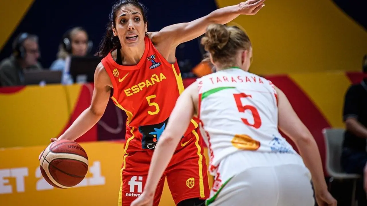 Cristina Ouvi&ntilde;a ha terminado con 11 puntos y 3 rebotes. Foto: FIBA