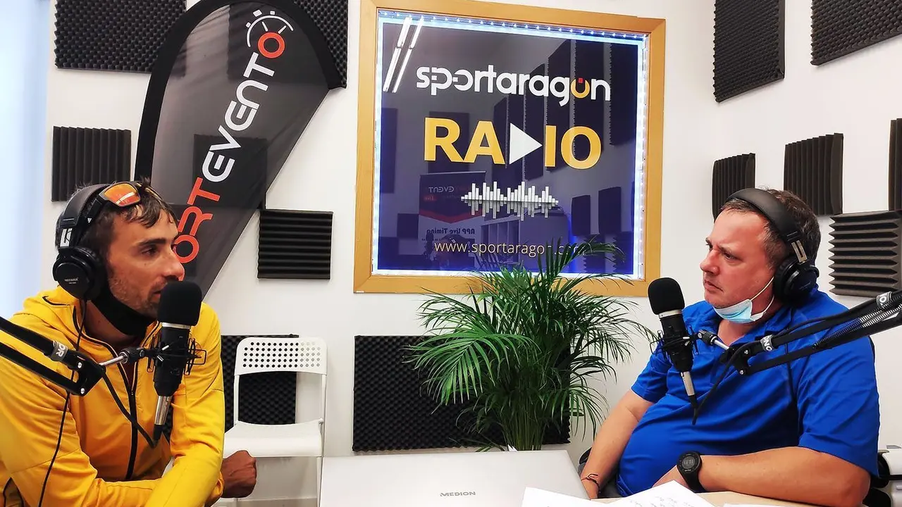 Luis Alberto Hernando en los estudios de SPORTARAGON.com