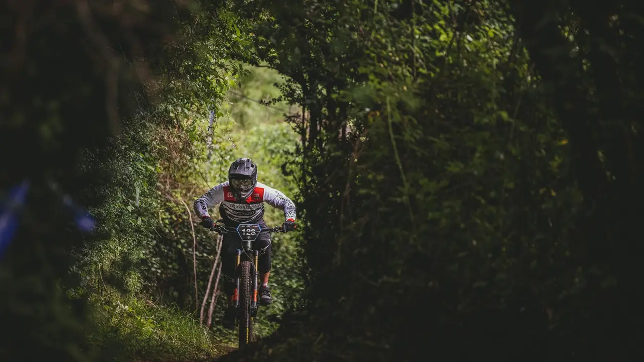 Uno de los 'rider' durante la prueba celebrada en Puro Pirineos Race. Foto: Cedida