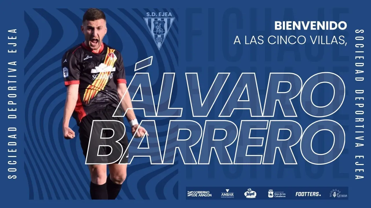 &Aacute;lvaro Barrero es la sexta incorporaci&oacute;n del Ejea para la pr&oacute;xima temporada. Foto: Cedida