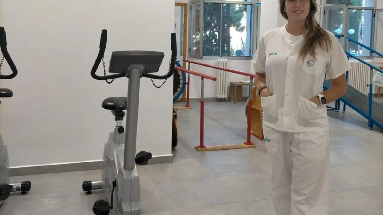 Andrea Blas, en el centro de trabajo. Imagen cedida