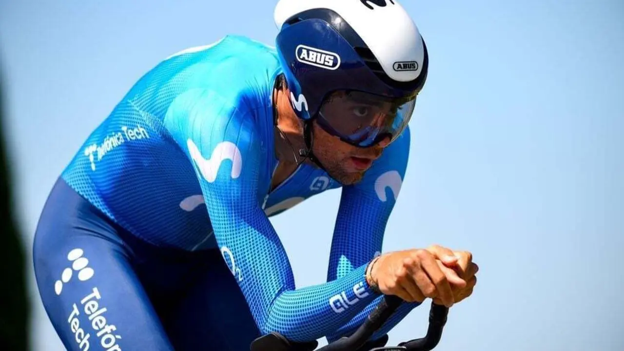 Jorge Arcas en el Tour de Francia. | Foto: Movistar Team