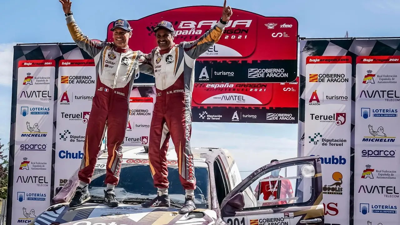 Por cuarta vez Nasser Al-Attiyah ha ganado la Baja Arag&oacute;n. Foto: Baja Arag&oacute;n