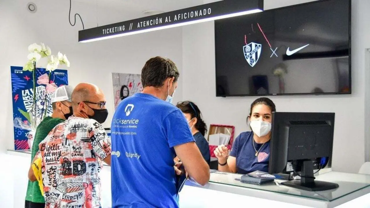 La oficina del Huesca. | Foto: SD Huesca