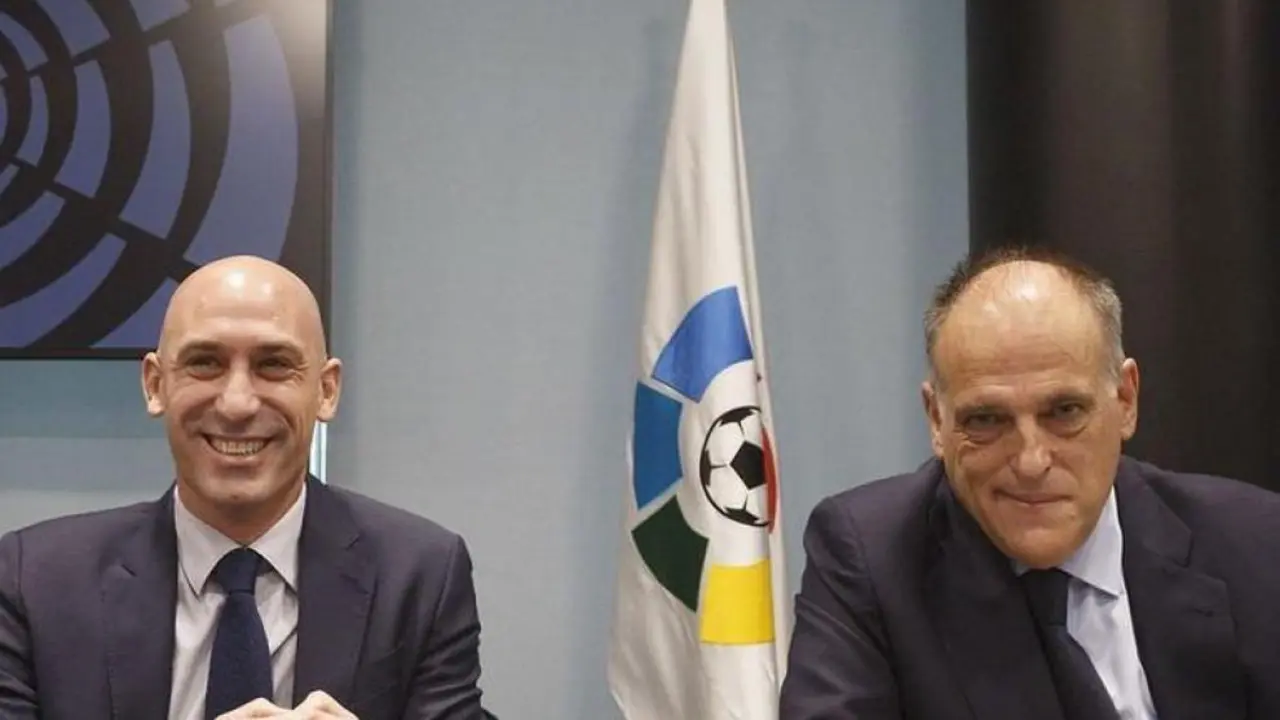 Rubiales y Tebas, la gran guerra. | Foto: RFEF